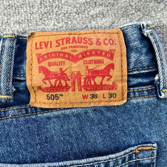 Levi’s 505 Classic Straight Jeans W38/L30 - Picture 5 of 7